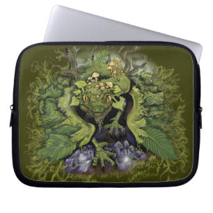 Capa Para Notebook Dragão de Folhagem da Floresta~laptop