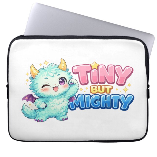 Capa Para Notebook Dragão Minúsculo Mas Poderoso (Frente)