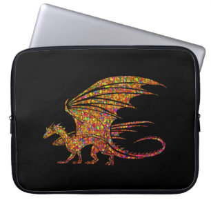 Capa Para Notebook Dragão Mosaico Incrível