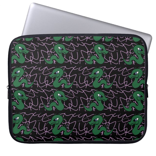 Capa Para Notebook Dragão verde bebê (Frente)