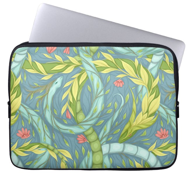 Capa Para Notebook dragões de madeira (Frente)