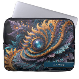 Capa Para Notebook Dragon Eye Modern Abstrato Geométrico Nome Fractal