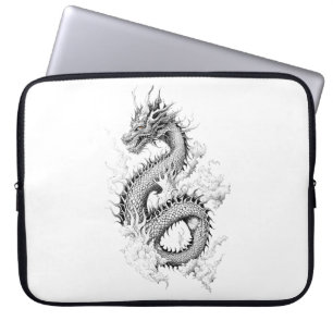 Capa Para Notebook Dragon Fantasy Wild Animal Illustration Art Tattoo