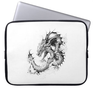 Capa Para Notebook Dragon Fantasy Wild Animal Illustration Art Tattoo