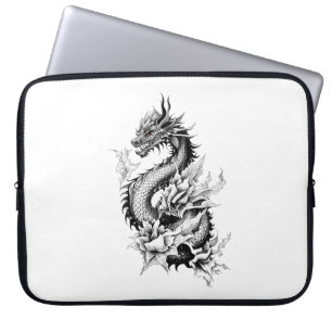 Capa Para Notebook Dragon Fantasy Wild Animal Illustration Art Tattoo