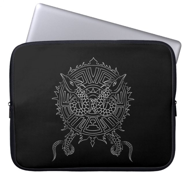 Capa Para Notebook Dragon Mandala Tattoo Design (Frente)