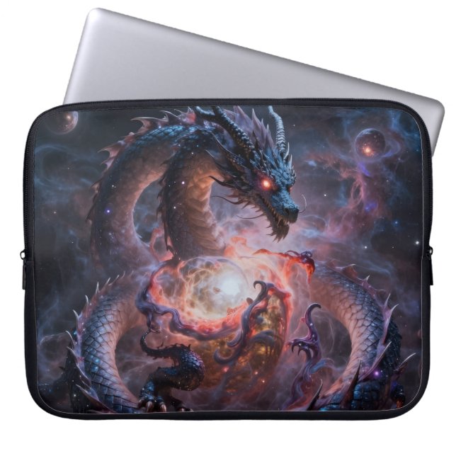 Capa Para Notebook Dragon World – The Realm of Fire and Magic´1 (Frente)