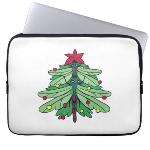 Capa Para Notebook Dragonfly Christmas