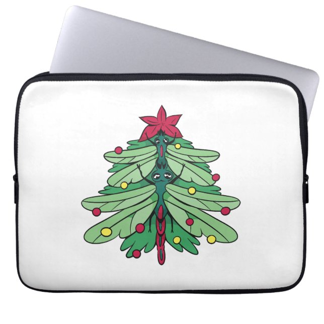 Capa Para Notebook Dragonfly Christmas (Frente)