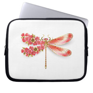 Capa Para Notebook Dragonfly com joalheria sakura