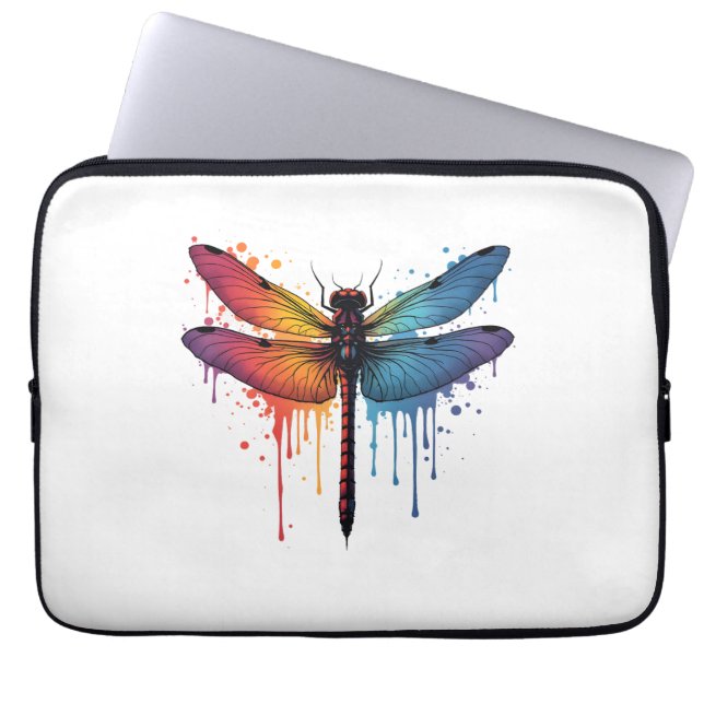 Capa Para Notebook Dragonfly legal em Dragonfly pintada colorida (Frente)