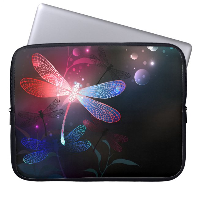 Capa Para Notebook Dragonfly vermelha (Frente)