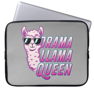 Capa Para Notebook Drama Llama Rainha Cute Llama com mulheres de ócul
