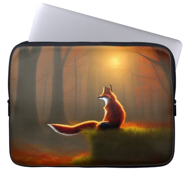 Capa Para Notebook Dreamy Fox (Frente)