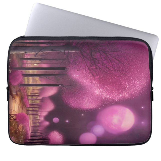 Capa Para Notebook Dreamy Pink Nightscape (Frente)