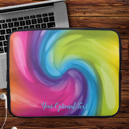 Capa Para Notebook Dreamy Rainbow Swirl