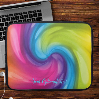 Capa Para Notebook Dreamy Rainbow Swirl