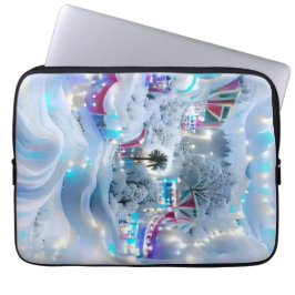 Capa Para Notebook Dreamy Winter Wonderland Lights