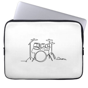 Capa Para Notebook Drummer Music Design Um Tambor De Linha