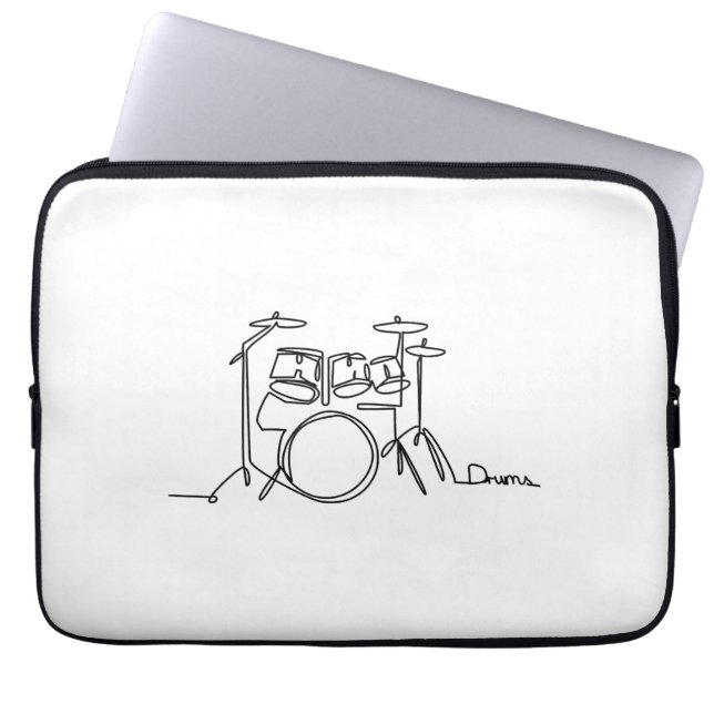 Capa Para Notebook Drummer Music Design Um Tambor De Linha (Frente)