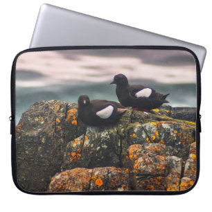 CAPA PARA NOTEBOOK DUAS AVES PRETAS