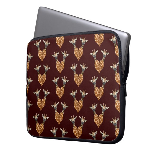 Capa Para Notebook Duas girafas adoráveis (Frente Esquerda)