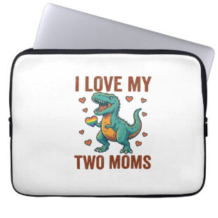 Capa Para Notebook Duas Mães Orgulho Camisa Vector T Design de Dinoss