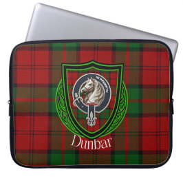 Capa Para Notebook Dunbar Scottish Clan Tartan and Crest 