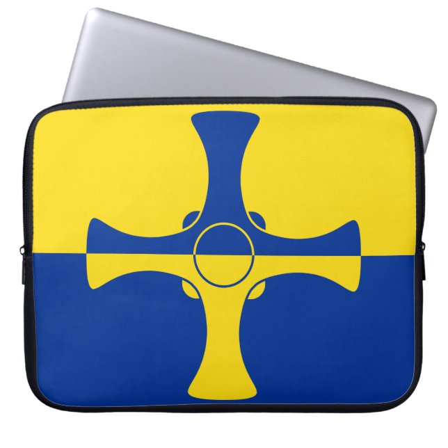 Capa Para Notebook Durham Flag (County of England, Reino Unido) (Frente)