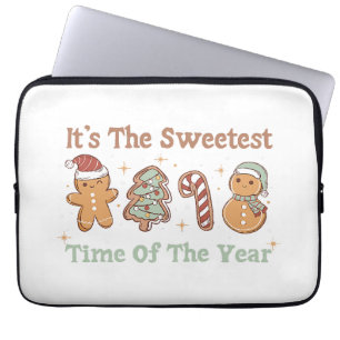 Capa Para Notebook É a época mais doce do ano Natal engraçado e fofo