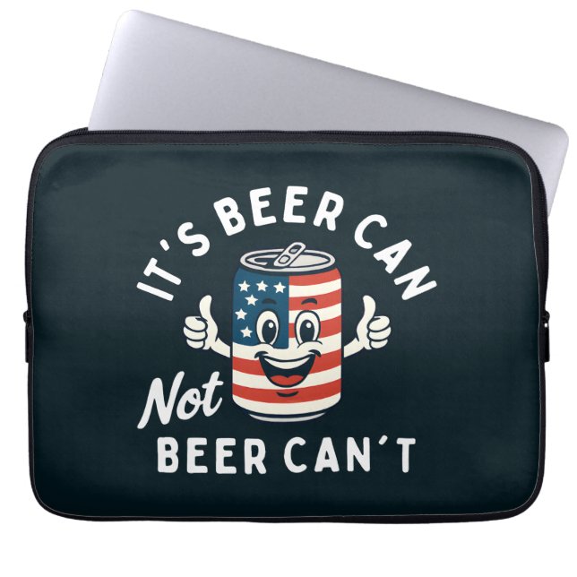 Capa Para Notebook É Cerveja não pode Cerveja não é um Bebendo engraç (Frente)