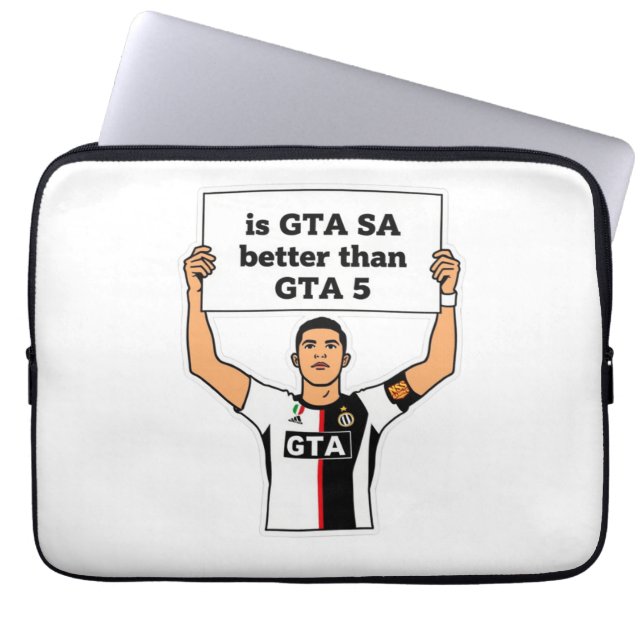 Capa Para Notebook É GTA SA melhor que GTA V declaração (Frente)