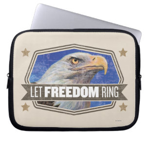 Capa Para Notebook Eagle-Deixe o anel da liberdade