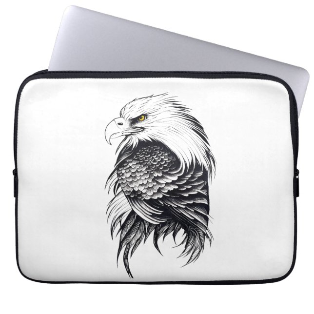 Capa Para Notebook Eagle Wild Animal Nature Illustration Art Tatuagem (Frente)