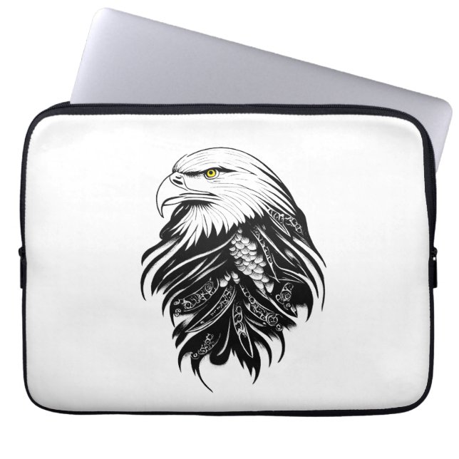 Capa Para Notebook Eagle Wild Animal Nature Illustration Art Tatuagem (Frente)