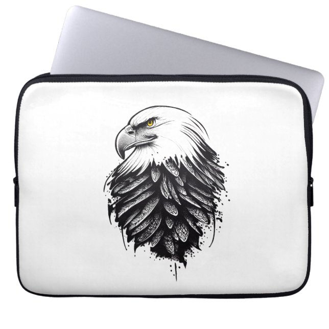 Capa Para Notebook Eagle Wild Animal Nature Illustration Art Tatuagem (Frente)
