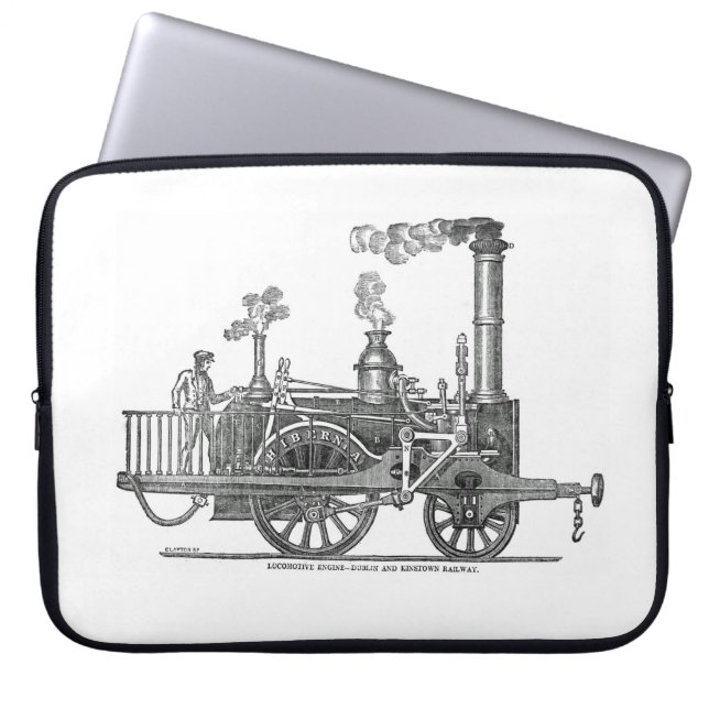 Capa Para Notebook Early Steam Locomotive (Frente)