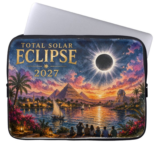 Capa Para Notebook Eclipse Total Solar 2027 Egito (Frente)
