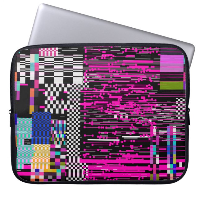 Capa Para Notebook Ecrã VHS retrorreflector com oscilações e interrup (Frente)