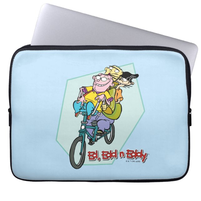 Capa Para Notebook Ed, Edd, um Eddy numa bicicleta (Frente)