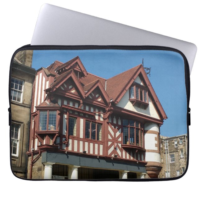 Capa Para Notebook Edifício de carvalho Tudor, Edimburgo, Escócia (Frente)