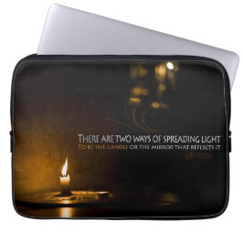 Capa Para Notebook Edith Wharton, citação inspiracional "Light"