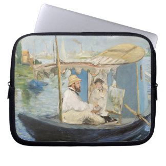 Capa Para Notebook Edouard Manet - Pintura Monet no Barco Estúdio