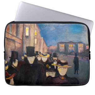 Capa Para Notebook Edvard Munch - Evening on Karl Johan Street