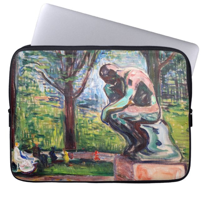 Capa Para Notebook Edvard Munch - O Pensador de Rodin (Frente)