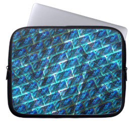 Capa Para Notebook Efeito de tijolo azul manchado, riscado ou inclina