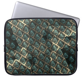 Capa Para Notebook efeito de tijolo cinza azulado, sob ponto escuro e