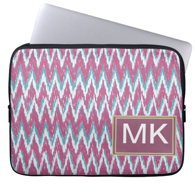 Capa Para Notebook efeito zigzag ikat12.ai (Frente)