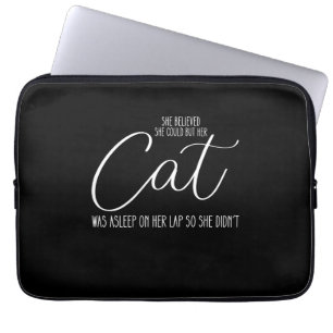 Capa Para Notebook Ela Acreditava Que Conseguia Mas Seu Gato Estava D