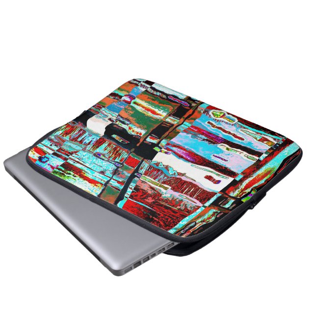 Capa Para Notebook Electronics Bag – Collapse Reflection Abstract  (Frente Inferior)